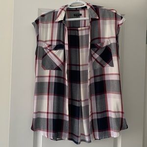 Dynamite plaid top